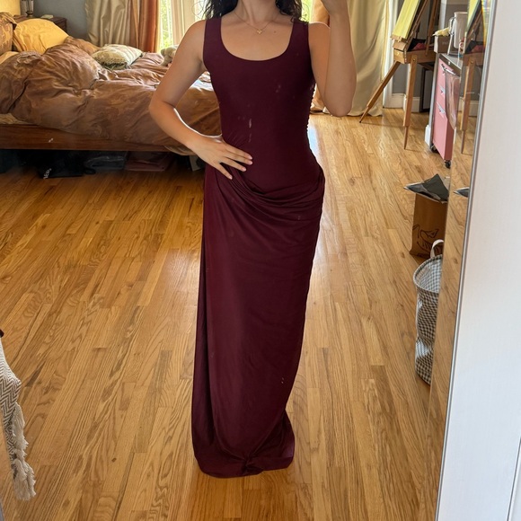 DAPHNE - BURGUNDY DRESS DEME BY GABRIELLA